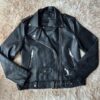 Campera Biker Negra - Cuero Ecológico Talle M