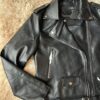 Campera Biker Negra - Cuero Ecológico Talle M
