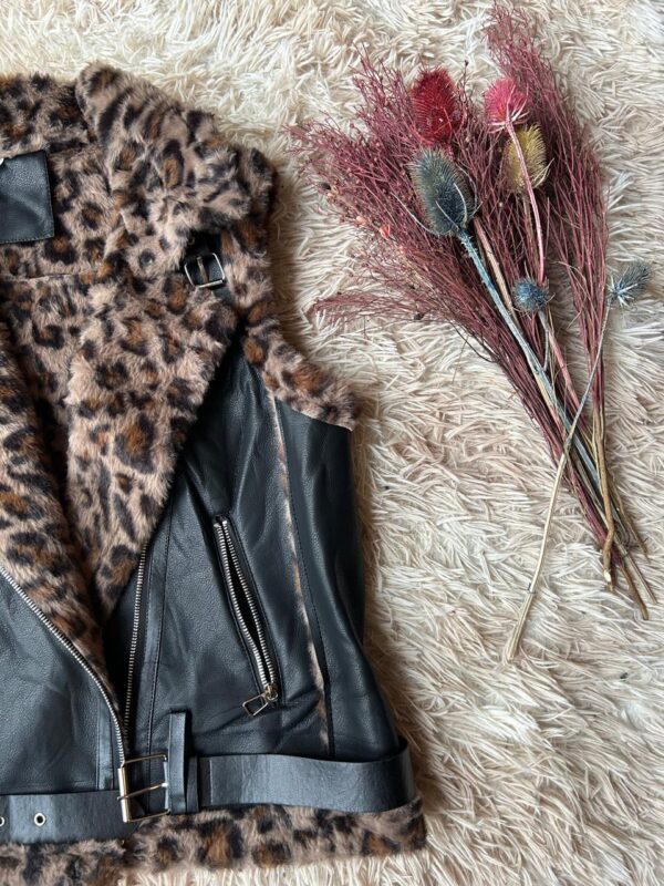Chaleco "Safari Chic" Forro Animal Print