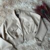 Campera Bomber "Skyline" Eco-Cuero Beige