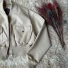 Campera Bomber "Skyline" Eco-Cuero Beige