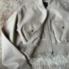 Campera Bomber "Skyline" Eco-Cuero Beige