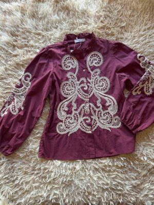 Camisa Poplin Bordada