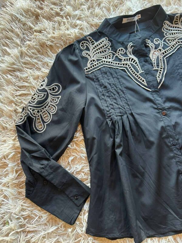 Camisa Poplin Bordada