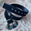 Cinto eco-cuero gamuzado