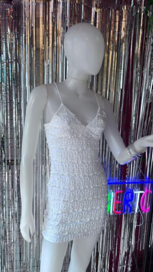 Vestido Corto Texturado