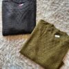 Sweater de hilo con diseño de texturas