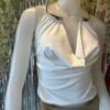 Top Halter con Argolla Metálica