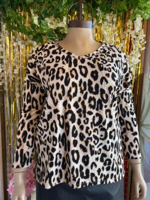 Remera Cuello V Animal Print T. 5