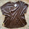 Blusa de Gasa con Aplique Desmontable
