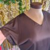 Blusa de Gasa con Aplique Desmontable