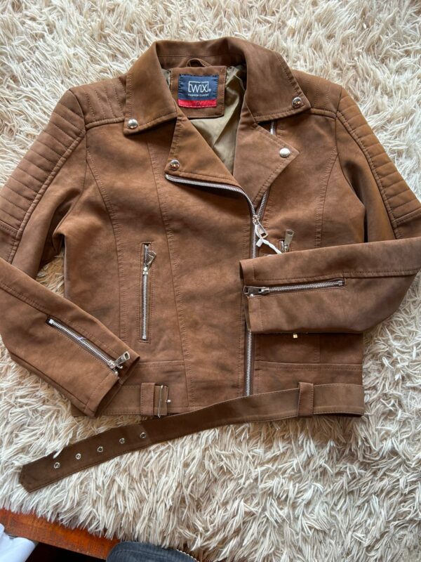 Campera biker de eco-cuero