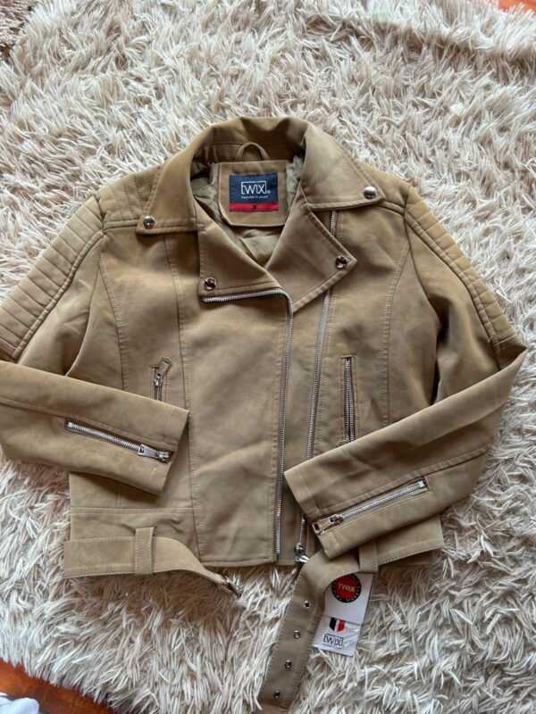 Campera biker de eco-cuero