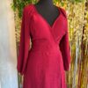 Vestido Corto con Escote Cruzado