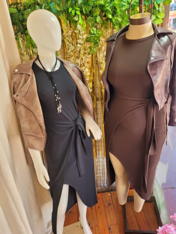 Vestido Sin Mangas Con Nudo